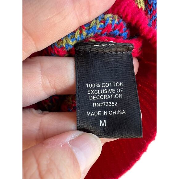 Blizzard Bay Kids Boy T REX Dinosaurs Embroidered Christmas Sweater Size Medium - Picture 7 of 7